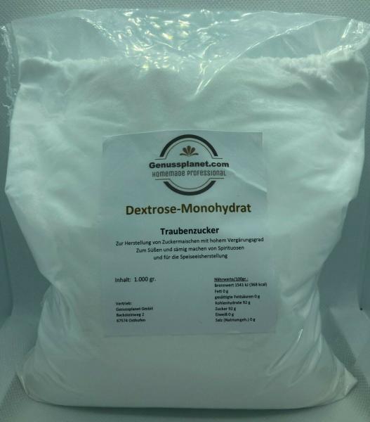 Dextrose Monohydrat (Traubenzucker) ab 1 Kg - 25 Kg